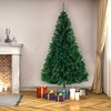 Angel Sar 6/7/8FT Christmas Tree, 1050/1100/1138 Branch Tips Artificial Pine Tree, Metal Stand, Easy Assembly, Green Holiday Decor - 2 of 4