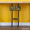 Pipe Decor 1 in. Heavy Duty H Round Flange Desk Support Leg - 1 Leg - 3 of 4
