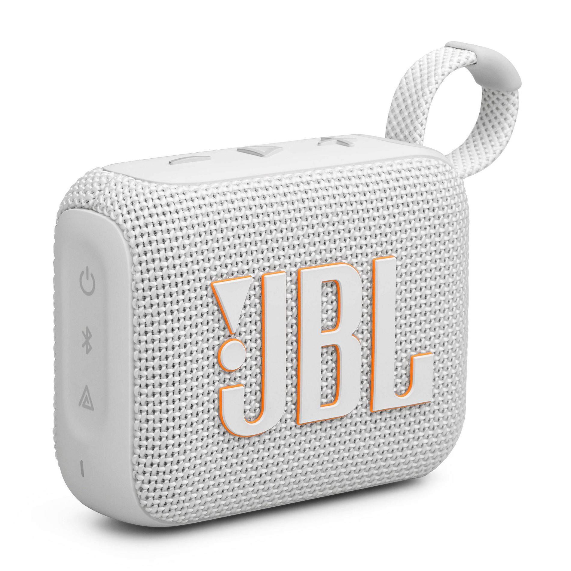 JBL Go4 Portable Bluetooth Waterproof Speaker - White: USB-C, IP67, Rechargeable