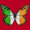 Men's Design By Humans Butterfly Flag Of Ireland By GiftsIdeas T-Shirt - 2 of 2