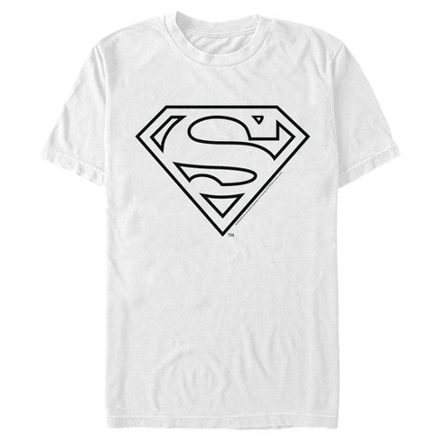 Men's Superman Logo Sleek T-Shirt - White - X Large