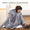 Tirrinia Fleece Wearable Blanket Super Soft Comfy Plush Fleece  for Women Men Throw Wrap Cover Indoors or Outdoors , 55''x 80'' - 3 of 4