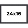 PosterPalooza | Linear Black Picture Frame - UV Acrylic, Backing Board, Hanging Hardware Included - 2 of 4