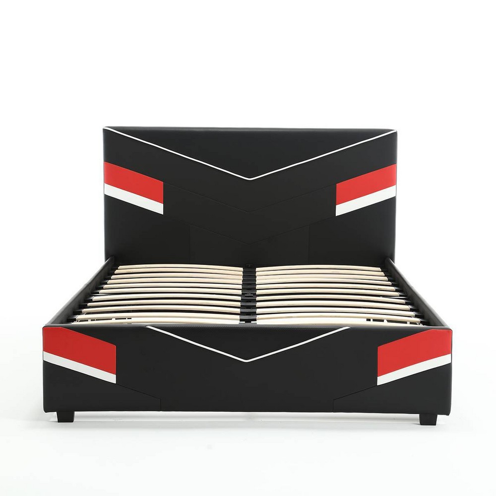 Photos - Bed Frame X Rocker Full Orion eSports Gaming  Black/Red  