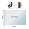 40" x 30" Bathroom Mirror, 40” x 30” Rectangular Wall Mirror, Wall-mounted Square Angle Metal Frame Beveled Vanity Mirror - 2 of 4