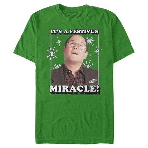 Men's Seinfeld George Costanza It's A Festivus Miracle T-shirt : Target