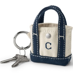 Lands' End Pre-Monogrammed Letter S Micro Canvas Tote - 1 of 3