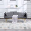 MAYEERTY 66.3 Sleeper Sofa Bed Multi-Functional Couch for Living Room,Purple - 3 of 4