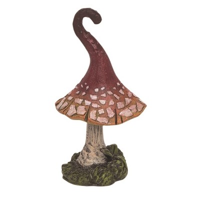 Transpac Resin 5" Red Spring Mushroom Figurine