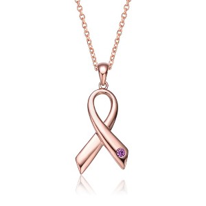 "Teens/Young Adults 18K Rose Gold Plated Infinity Pendant Necklace – Elegant and Timeless Jewelry" - 1 of 4