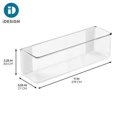 iDESIGN Adhesive Organizer Bin for Kitchen - Set of 4 - Clear — фото 3