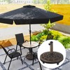 Outsunny Round Patio Umbrella Base with Wheels, 46 lbs Resin Umbrella Stand Base, Patio Umbrella Holder for 1.3"/1.5"/1.9" Umbrella Poles - 2 of 4