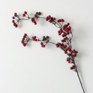 31"H Sullivans Artificial Christmas Dark Red Berry Twig Spray, Indoor Christmas Decor - 1 of 3