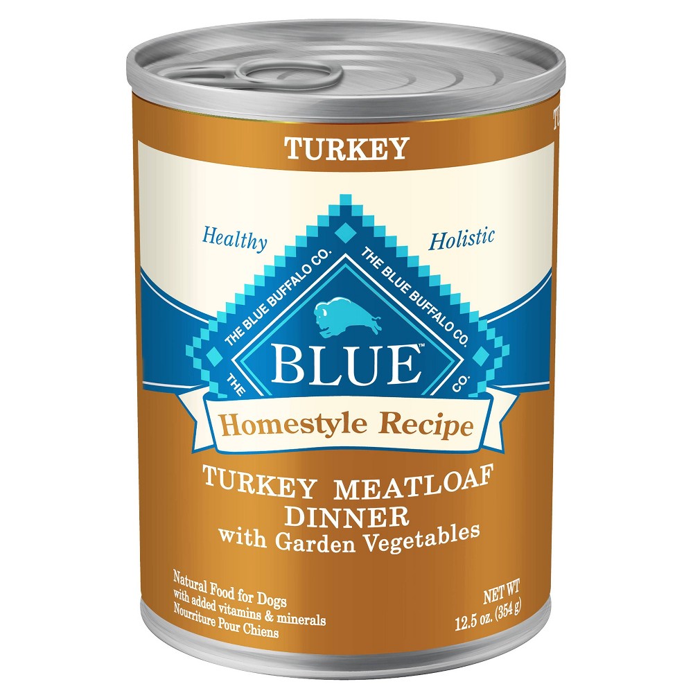 Photos - Dog Food Blue Buffalo Homestyle Recipe Natural Adult Wet  with Turkey Meatl 