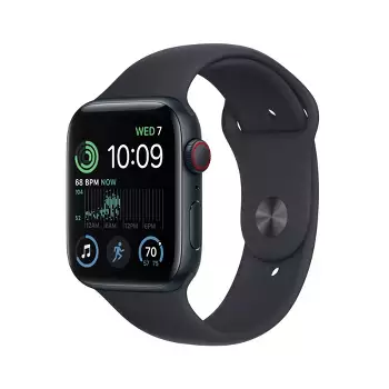 Apple Watch Series Gps + Cellular, 45mm Aluminum Case With Midnight Sport Band : Target