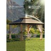 11'x11 Pop-Up Gazebo, Instant Outdoor Canopy Tent with Mosquito Nettings, Durable Steel Frame, for Patio, Garden, Courtyard - 4 of 4