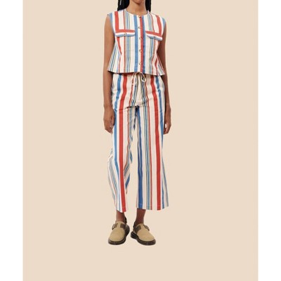 Women's Pelly Striped Woven Pants - FRNCH