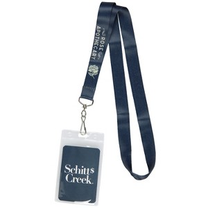Schitts Creek Lanyard ID Badge Holder Rose Apothecary Badge Keychain Lanyard - 1 of 4