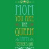 Men's Design By Humans Mother's Day Mom Queen By tmsarts T-Shirt - 2 of 2