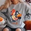Plaid Turkey Patchwork Print - Women's Graphic Sweatshirt - 3 of 4
