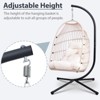 YOOCOZZ  Patio Egg Hanging Chair with Stand - 3 of 4