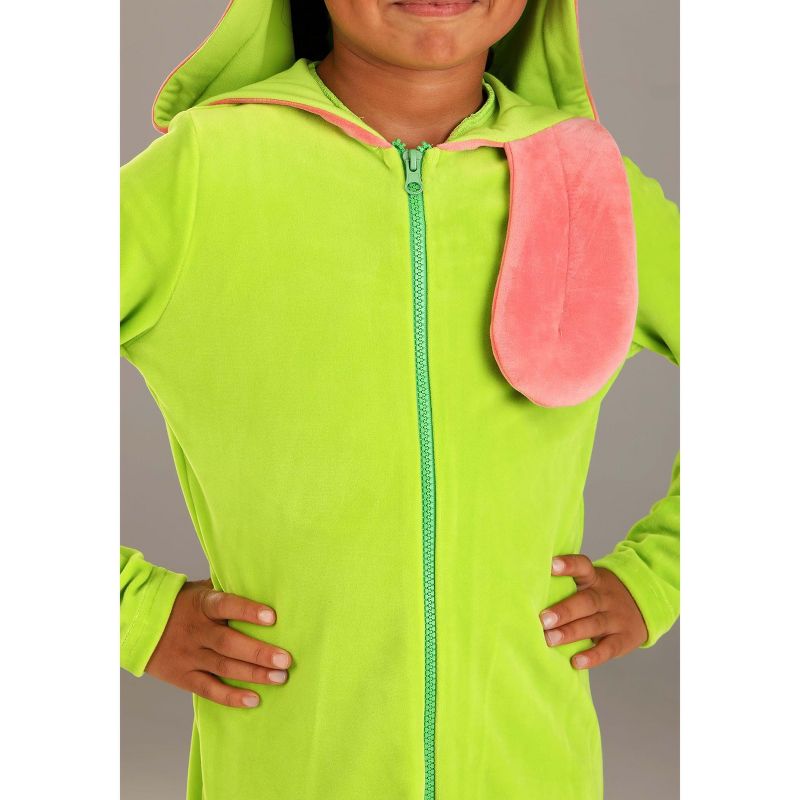 HalloweenCostumes.com Medium Girl Ghostbusters Slimer Hoodie Costume for Girls., Pink/Green, 2 of 6