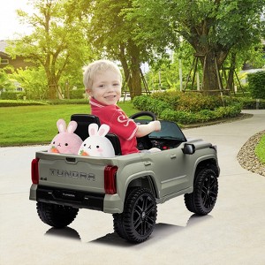 12V Ride on Car for Kids, Licensed Toyota Ride on Truck, Battery Powered Electric Car with Remote Control, LED Lights, Ride On Toys for Boys Girls - 1 of 4