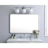 Elegant Lighting Soft corner metal rectangular mirror 28x42 inch in Silver - 2 of 4