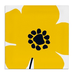 Stupell Industries Pop Art Yellow Floral Canvas Art, 17" x 17" - 1 of 4