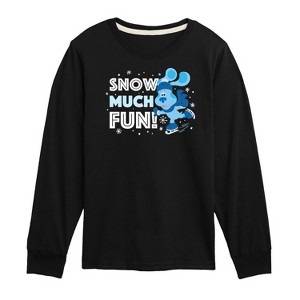 Boys' - Blue's Clues & You! - Snow Much Fun Long Sleeve Graphic T-Shirt - 1 of 4