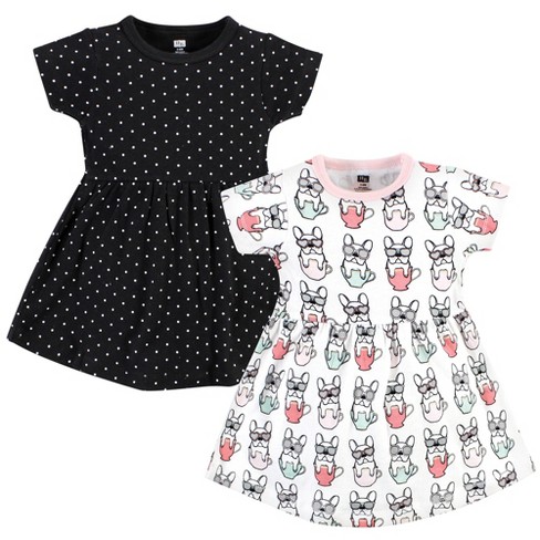 Hudson Baby Baby Girls Cotton Dresses, Bonjour, 0-3 Months : Target