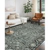 Lahome Grasso Vintage Machine Washable Area Rug-Soft Low-Pile Carpet for Living Room, Bedroom, or Entryway - 2 of 2