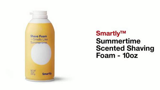 Summertime Scented Shaving Foam - 10oz - Smartly&#8482;, 2 of 9, play video