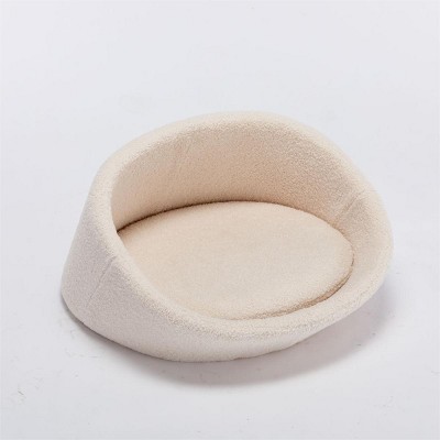Pang Dog Car Bed,Teddy Bear Dog Beds for Small Medium Dogs,Non-Slip Bottom Cat Couch Bed,Waterproof Memory Foam Indoor Pet Sofa Bed-Maison Boucle