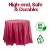 Smarty Had A Party 84" Burgundy Round Plastic Tablecloths - 96 pcs - 4 of 4