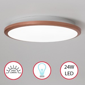 LED Ceiling Light Fixture Flush Mount Lighting, 6500K Daylight White - 1 of 4