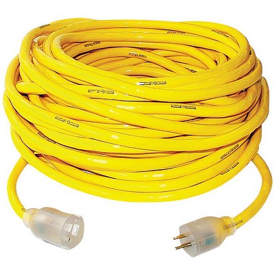 Yellow Jacket Outdoor 50 ft. L Yellow Extension Cord 10/3 SJTW