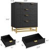 5 Drawer Dresser for Bedroom, Chest of Drawers with Metal Base, Modern Dresser Chest Cabinet Organizer - 3 of 4