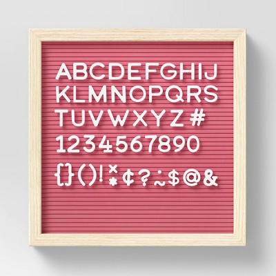 12" x 12" Letter Board with Letters Coral - Room Essentials™