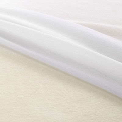 White Hypoallergenic Memory Foam Bed Pillow with Zip-off Cover