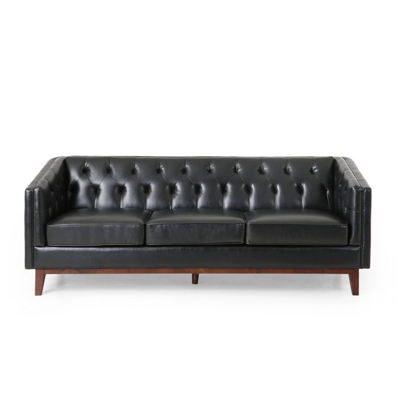 Ovando Contemporary Upholstered 3 Seater Sofa - Christopher Knight Home, 4 of 16