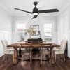 Warmiplanet 52"Ceiling Fans with Lights and Remote Control, DC Motor,Black, 3 Blades - 2 of 4