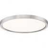 Quoizel Lighting Outskirts 1 - Light Flush Mount in  Brushed Nickel - 4 of 4