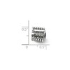 Black Bow Jewelry Sterling Silver Someone Special, Triangle Bead Charm - 2 of 3