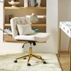 Nigel Modern Flannel Office Chair with Tilt and Adjustable Height Mecha|HULALA HOME - 3 of 4