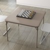 38 Inch Portable Square Folding Card Table – 1-Piece Multifunctional Design with PU Padded Tabletop & Collapsible Legs - 2 of 4