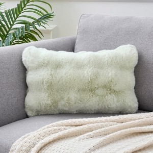 Unique Bargains Faux Fur Cozy Luxury Soft Modern Plush Pillowcase 1 Pc - 1 of 4