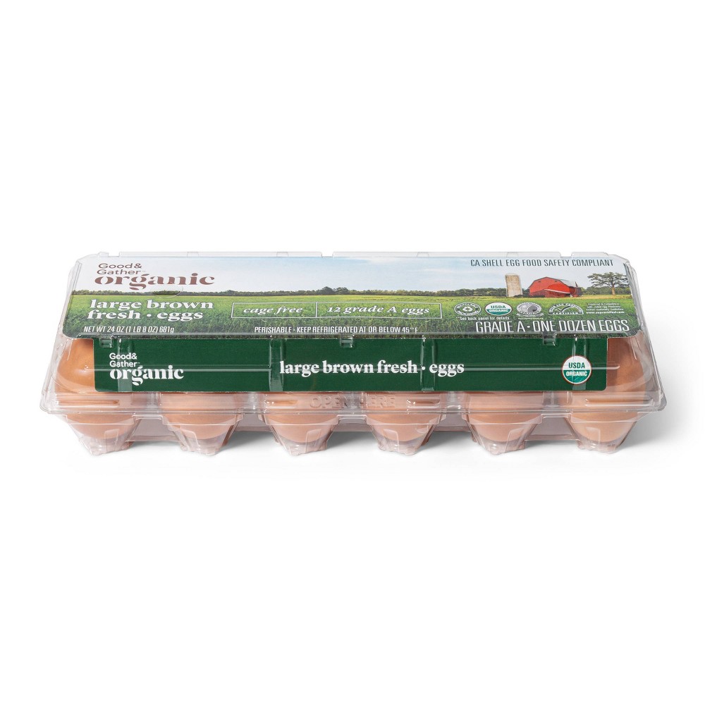 ORGANIC CAGE-FREE LARGE BROWN FRESH EGGS