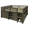 Donco Kids Louver Twin Antique Grey Modular Low Loft Bed - Group A - 4 of 4