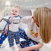 Pavilion Gift Company - Sweet Dreams - 12-24 Months Blue Bodysuit & Pants Set - Leotards and Bodysuits - 3 of 4